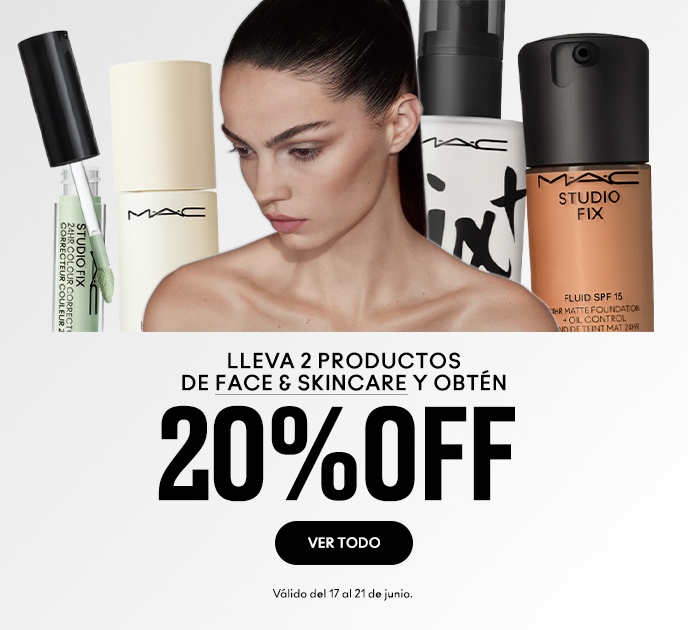 20% Off Face & Skincare - Home Banner